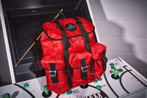 100t gucci bag|Gucci 100 thieves backpack.